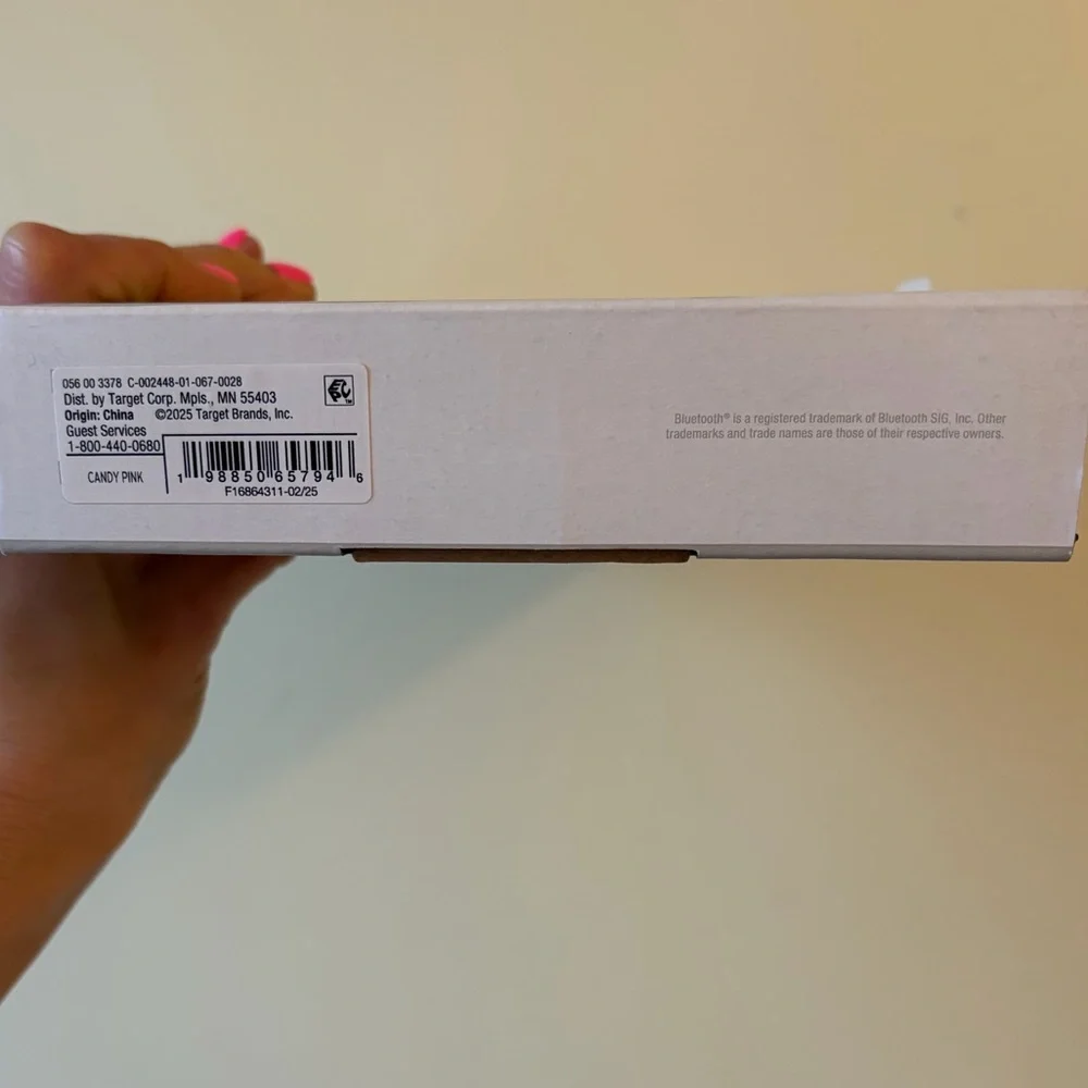 heyday compact wireless keyboard in the color candy pink - new in box